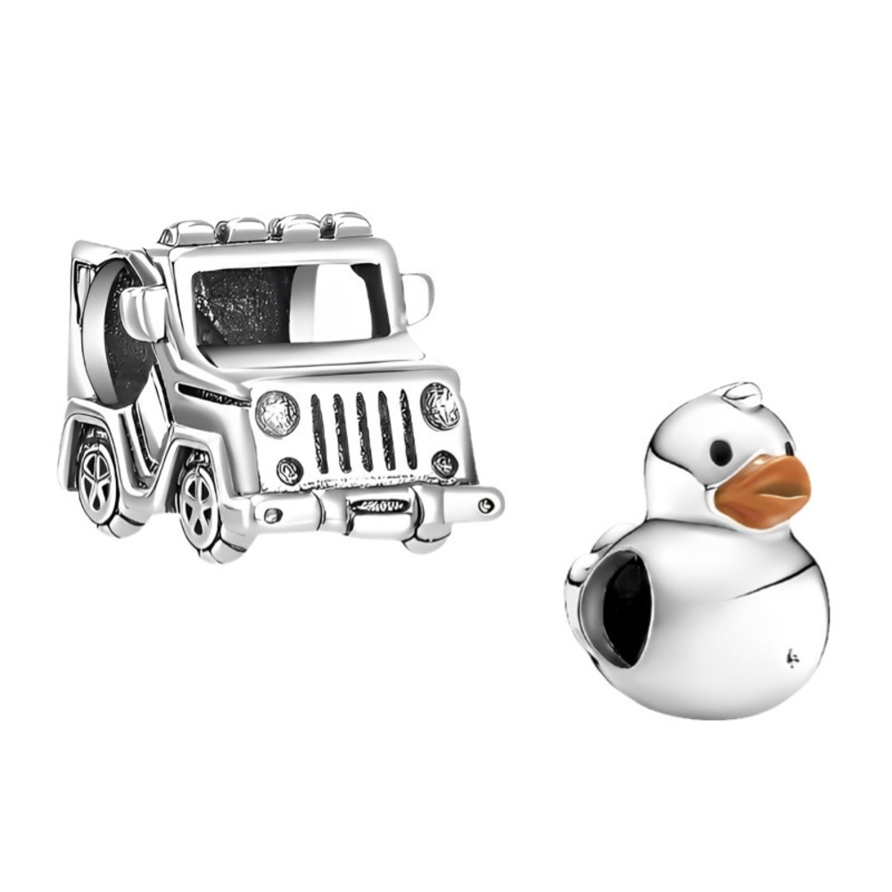 Jeep and Rubber Duck Charms